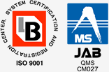 ISO9001 認定取得